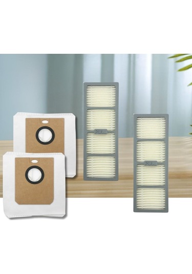 Philips HomeRun 7000 Serisi Aqua XU7100 Robot Süpürge Toz Torbası, Hepa Filtre 2'li Set