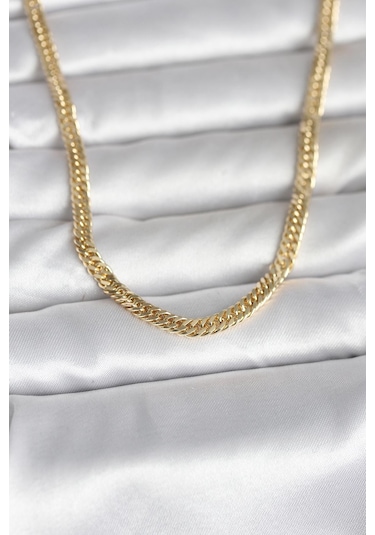 Cm 14k Gold Renk Zincir Model 45 Cm Kadın Kolye Diğer