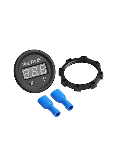 Speeduf Dc7v-30v Led Panel Mini Dijital Voltmetre - Yeşil