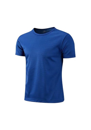 Gri Spor Fitness T-shirt Erkek Yaz Örgü Serin Koşu Hafif Çabuk Kuruyan Kısa Kollu L-3xl