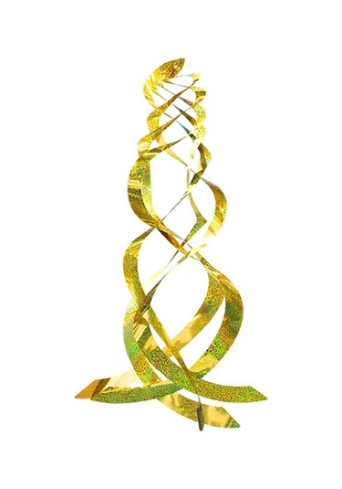 Rogfer Lazer Flaş Kuş Kovucu Meyve Bahçesi Kuş Kovucu Spiral Yansıtıcı Rüzgar Rotoru Altın