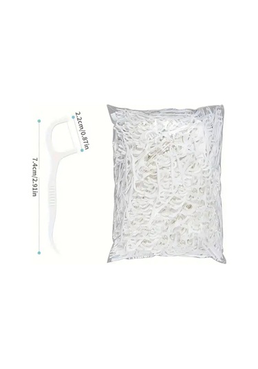 Willowhaven 12 Aylık Beyaz Derin Temizlik Diş İpi, Taşınabilir Ağız Bakımı