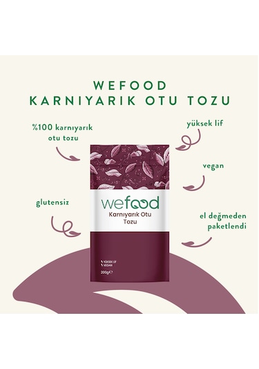 Wefood Karnıyarık Otu (Psyllium) Tozu 200 gr