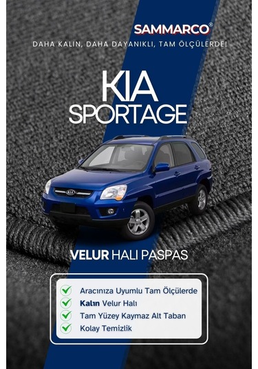 Kia Sportage 2007 Halı Paspas Velur Paspas Kumaş Paspas Oto Paspas