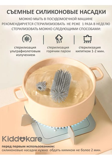 Kıddokare Şişe Yıkama Fırçası Ve Kurutma Set 199644182