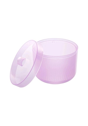 Tırnak Sanat Saklama Kutusu Tırnak Aksesuarları Organizatör Temizle Küboid Plastik Saklama Kutusu Ambalaj Kutusu Tırnak Fırçası Dosya Manikür Araçları Violet