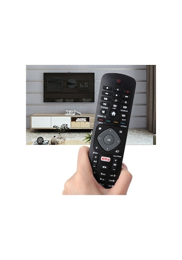 Philips Uyumlu Smart Tv Netflix Tuşlu Led Tv Kumandası