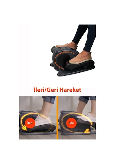 Vibrolegs Eliptik Kondisyon Bisikleti - Egzersiz Aleti - Esnek Ta Siyah