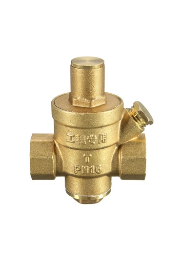 Dn15 1/2 Pirinç Su Basıncı Düşürücü Bakım Vanaları Regülatör Ayarlanabilir Tahliye Vanaları Manometre İle 85 63mm