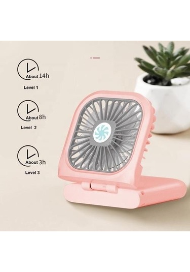 Mini Fan Usb Şarj Edilebilir El Fan Ayarlanabilir Masaüstü Fan Hava Soğutucu Ev Ofis Masası Dış Mekan Seyahat Fanlar Eıxtw8 Pembe