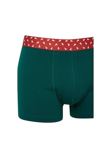 Defacto Erkek Yılbaşı Temalı 3lü Boxer E0046ax24cwnv135 Lacivert