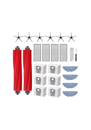 Leasetake Roborock S7 S70 S7max T7s T7s Plus Robot Süpürge Aksesuarları Ana Yan Fırça Hepa Filtre Paspas Pedi Yedek Parçaları