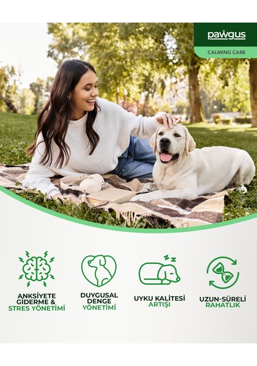Pawgus Veteriner Serisi Köpekler Için Duygu Durum Dengeleyici Stres Yönetimi Sakinleştirici Takviye 30 x 2 G