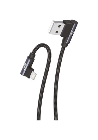 Linktech K593 Safe iPh Lightning Data Şarj Kablosu Gri
