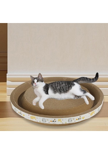 Suntek Karton Kedi Tırmalama Yatağı Salon Oluklu Tırma M