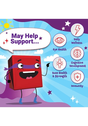 Force Factor Kids Super Chews Multivitamin Cherry Strawberry Watermelon Grape 60 Soft Chews