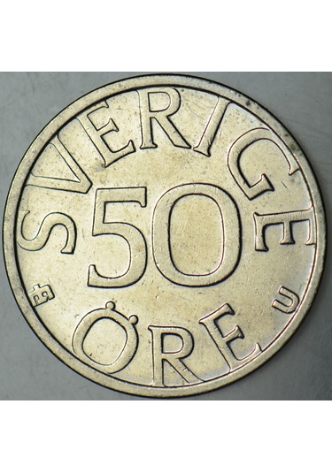 İsveç 50 Öre 1981 Çilaltı.