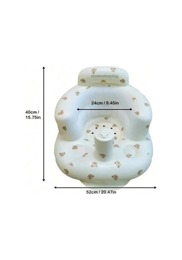 Bebek Parlayan Bebek Şişme Sofa Çocuk Puf Taşınabilir Banyo Sandalyeleri Pvc Çok Fonksiyonlu Koltuk Uygulama Oturan Banyo Taburesi Koyu Gri