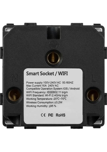 Trendooze Tuya Akıllı Wifi Priz, Google Home & Alexa, Sesiyle Yönet, Modern Design