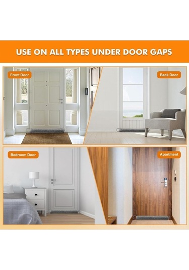 Pazly Evcil Hayvan Güvenli Kapı Altı İzolasyon Bariyeri - Rüzgar Ve Ses Kesici, Enerji Tasarrufu Sağlar