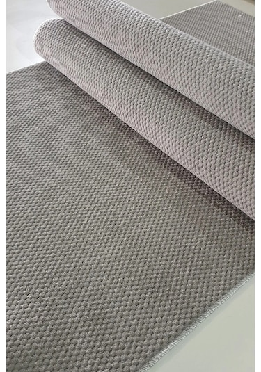 Vizon Kaymaz Tabanlı Kesme Yolluk Kabartmalı Koridor Mutfak Salon Halısı