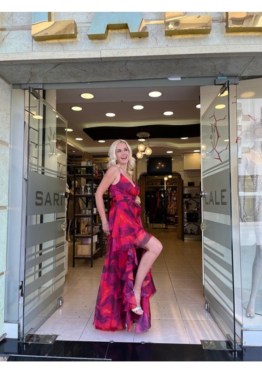 Elbise Empırme Katkat Evafashion Fuşya