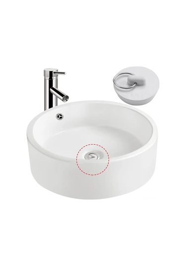 Monyee 6 Boyutlu Kauçuk Su Tıkacı Seti: Mutfak, Banyo Ve Çamaşırhane İçin Sıvı Kontrolü, Drenaj Kaçaklarını Engelleme Aksesuarı Beyaz