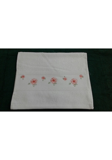 Soley Gardenya Nakışlı Mutfak Havlusu 6 Lı Pembe