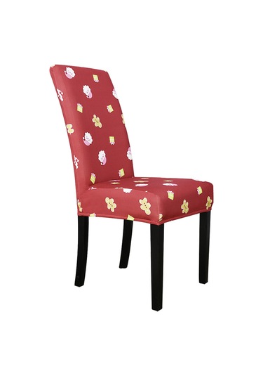 Skycity Yıkanabilir Poliester Tam Kaplama Yemek Odası Sandalye Kılıfı - Model 3 Noel Dekorasyonu Diğer