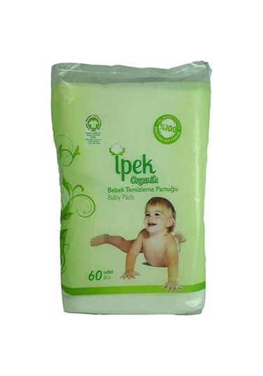 İpek Organik Bebek Temizleme Pamuğu 60 x 16 Paket