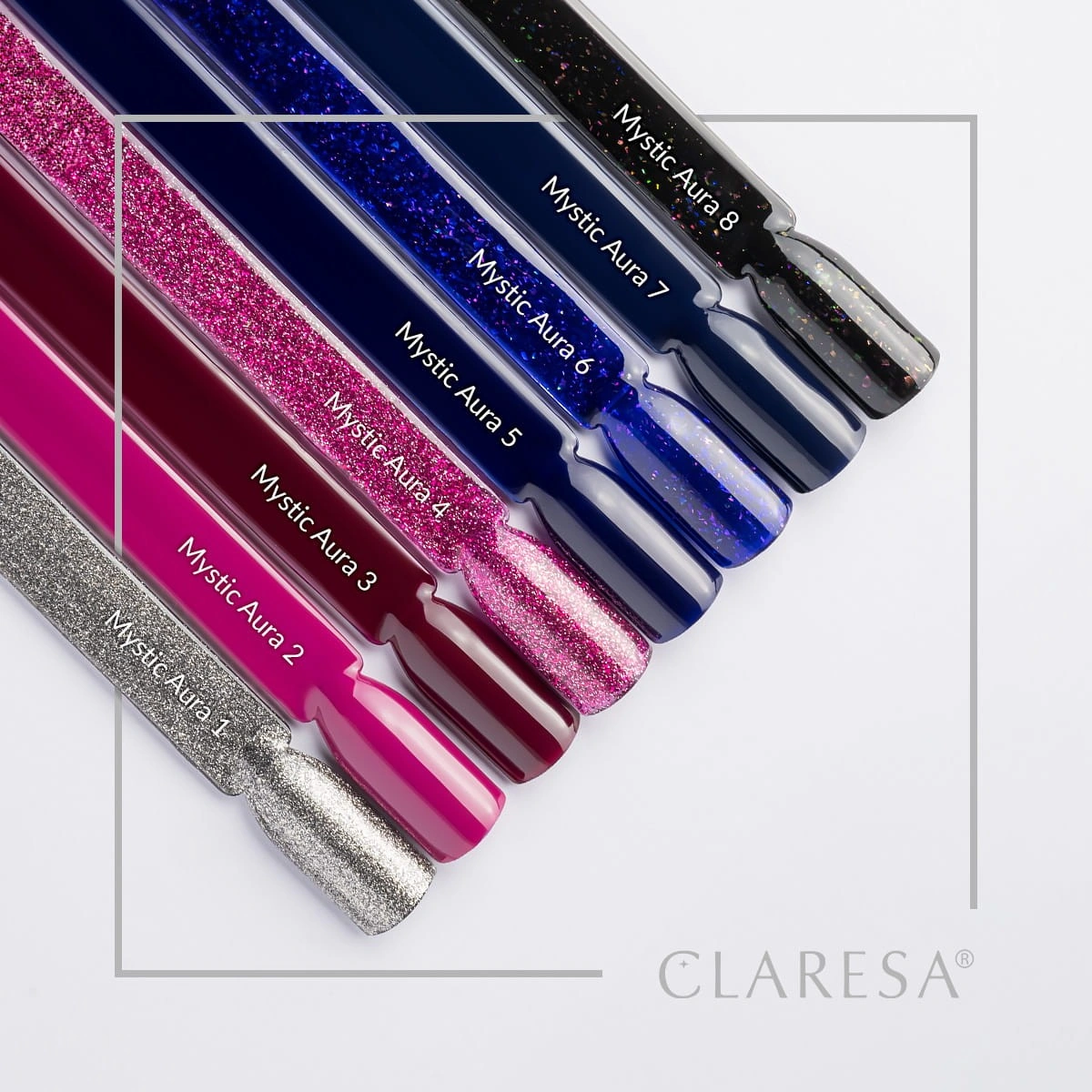 Claresa Kalıcı Oje Mystic Aura 04 Simli Koyu Pembe 5gr