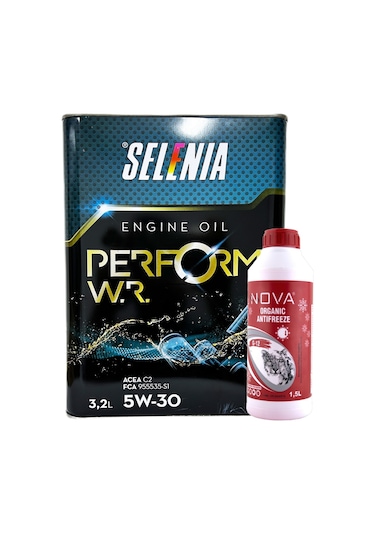 Petronas Selenia Pure Energy Wr 5W-30 C2 Motor Yağı 3.2 L +Antifriz