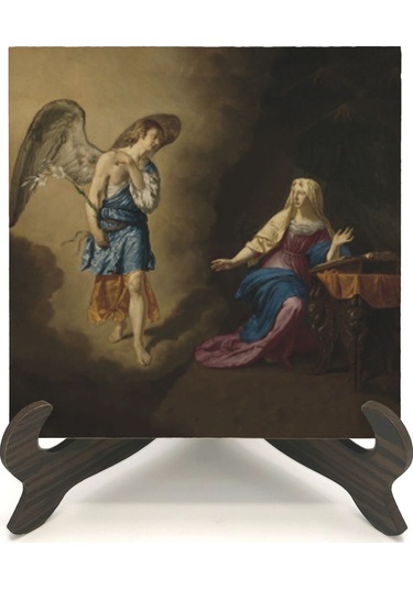 Meryem E Müjde Adriaen Van De Velde, 1667 Baskılı Mdf Masaüstlük 10x10