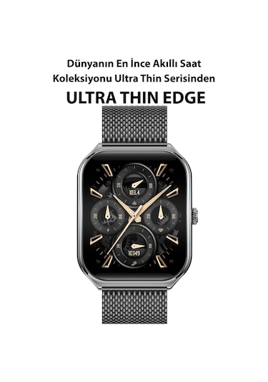 Logia Ultra Thin Edge 48 MM Metal Kordon Akıllı Saat (Distribütör Garantili)