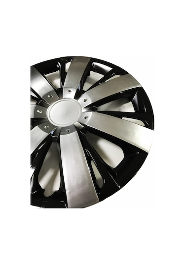 Renault Clio Uyumlu 15 Inç Piano Black Siyah Beyaz Renkli Jant Kapağı 4 Adet