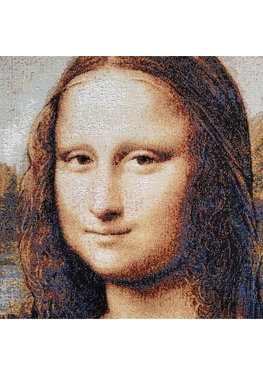 Sanatsal Seri-2 Dokuma Goblen Tablo-Mona Lisa