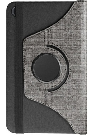 Samsung Uyumlu Galaxy Tab A T510/T515/T517 Kılıf Fabric 360 Derece Döner