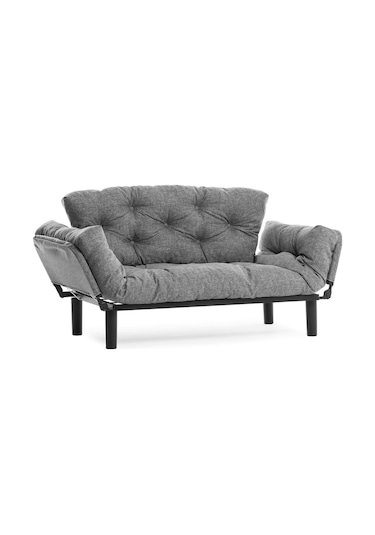 Pafu Nitta İkili Kanepe Keten Açık Gri Açık Gri