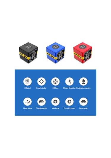 Youtek Fx01 Mini lar - 1080p Hd Gece Görüşü, Hareket Algılama, Taşınabilir Dış Mekan Dv Güvenlik Kamerası