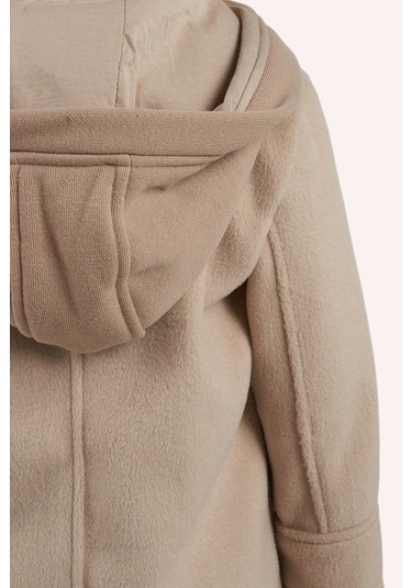 Erkek Çocuk Kapüşonlu Kaban Bej 2421bk28001-4948 001