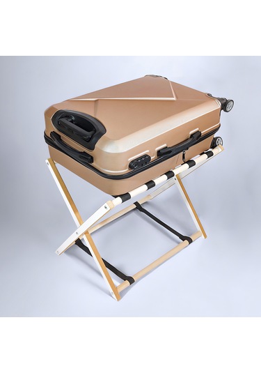 Dzgn Home Ahşap Tasarım Valizlik, Valiz Bavul Sehpası Otel Odası