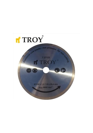 Troy 27123 Mermer Porselen Kesici Elmas Testere, 230mm
