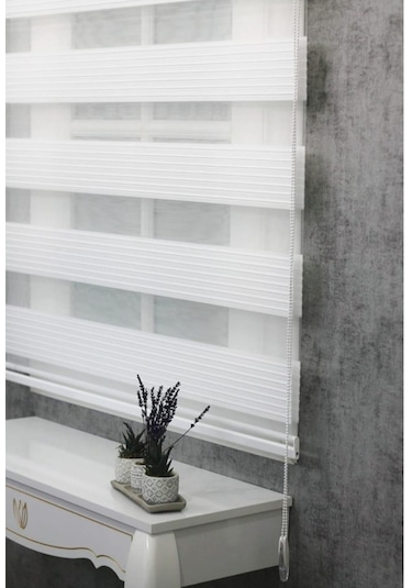 As Perde Geniş Plise Zebra Perde