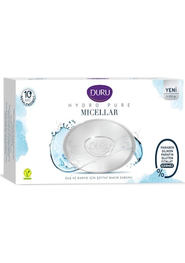 Duru Hydro Pure Micellar 3 Adet Sabun 450gr