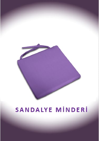 Dekosoy Sandalye Minderi 45cmx45cm Mor