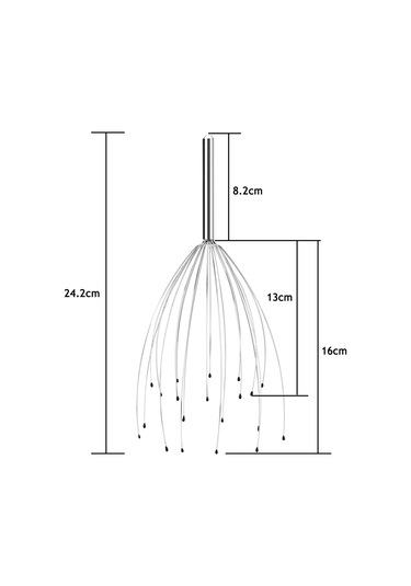 Samdoo Stahl Gövde Masaj Seti: 20 Tırnaklı Kafa Masajı, Genişleyebilir Sırt Çektirici Ve Parmak Masajı Yüzücüsü - Yorgunluk Azaltıcı, Beyin Canlandıran Beyaz Kutuda Çok Renkli