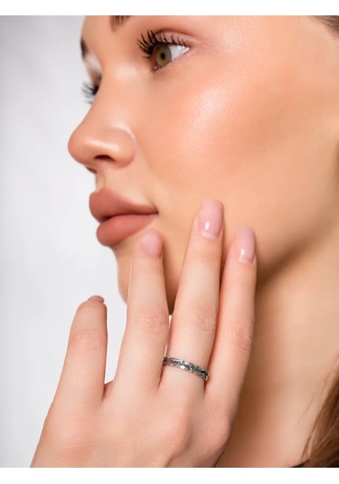 Monıchev Jewelry 925 Ayar Gümüş Ortodoks Yüzük 350823633 Gri