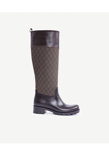 Yargıcı Kapitone Detaylı Yağmur Çizmesi 25kkay4056x 003 Kahverengi