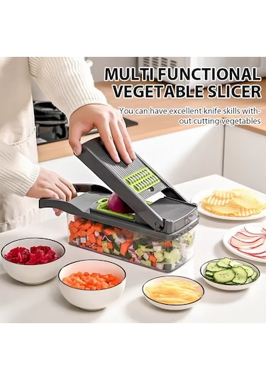 14/16 In 1 Dilimleme Sebze Gıda Parçalayıcı Sebze Kesici Domates Diğer