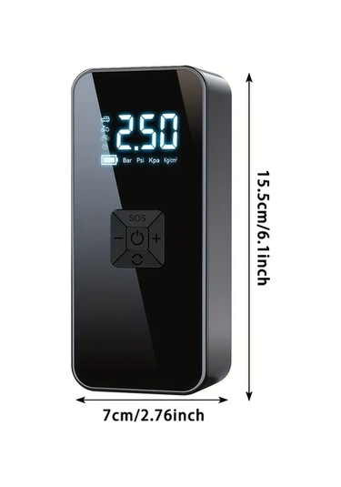 Xuweiwei Araba Hava Şişirme Cihazı Kablosuz Çift Kullanım Taşınabilir Çok Fonksiyonlu Elektrikli Hava Pompası Araba Ve Motosiklet Lastikleri İçin